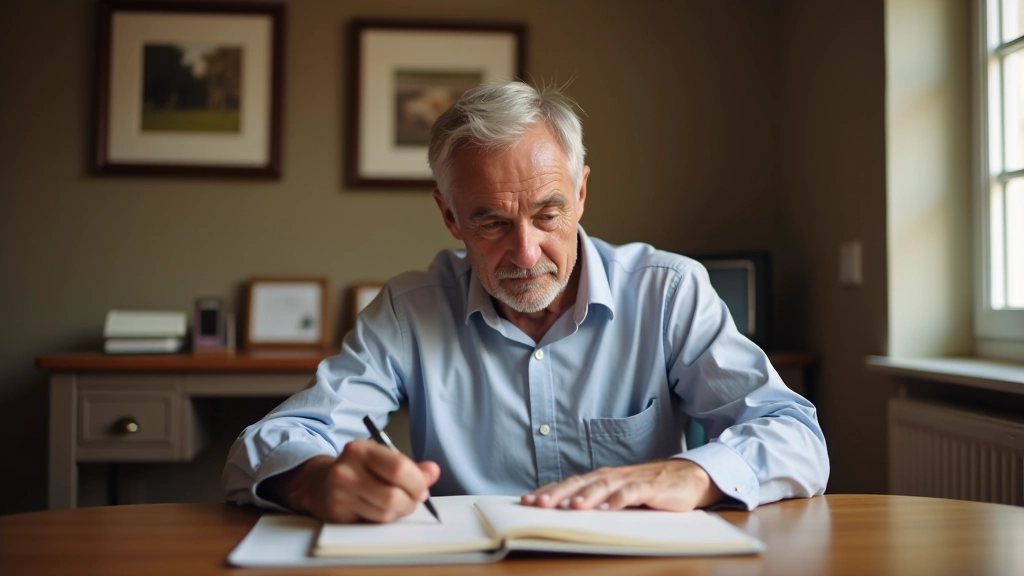 Man thinking about new skills and directions