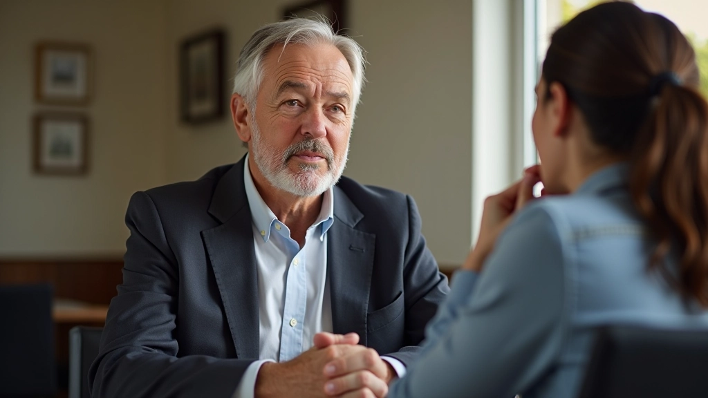 Two people sitting across from each other in a mentoring session, one sharing knowledge and experience with the other in a modern café setting