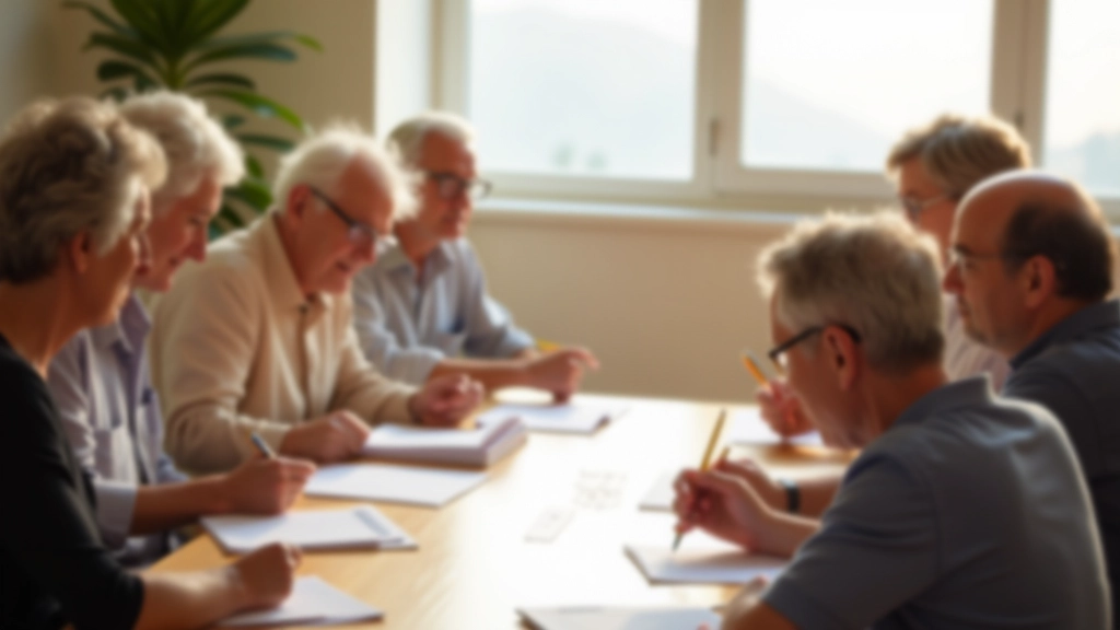 Workshop participants engaged in meaningful routine planning activity